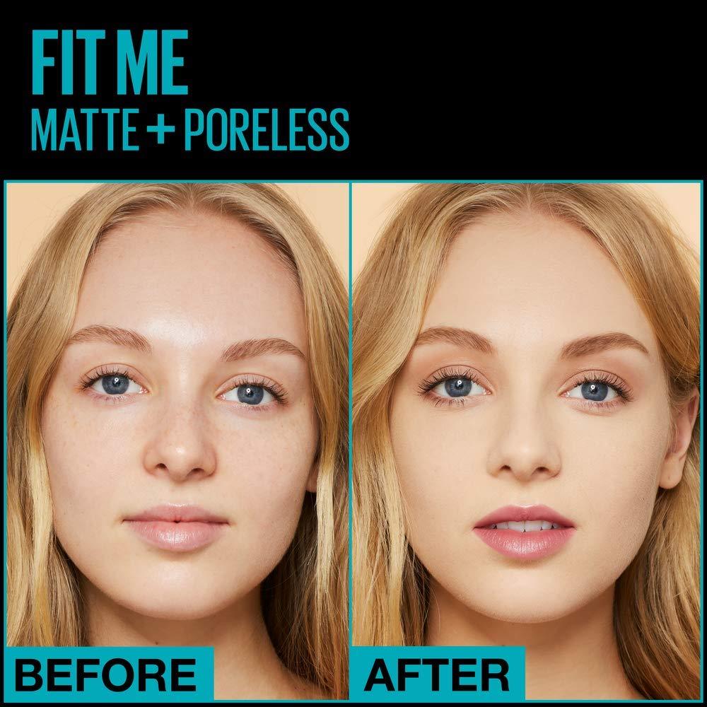 imageMaybelline Fit Me Matte Poreless Liquid OilFree Foundation Makeup Ivory 1 Count Packaging May Vary110 PORCELAIN