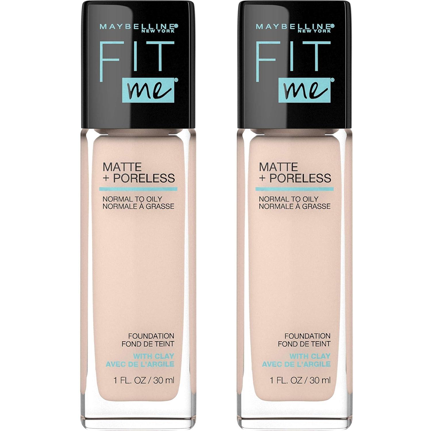 imageMaybelline Fit Me Matte Poreless Liquid OilFree Foundation Makeup Ivory 1 Count Packaging May Vary112 NATURAL IVORY
