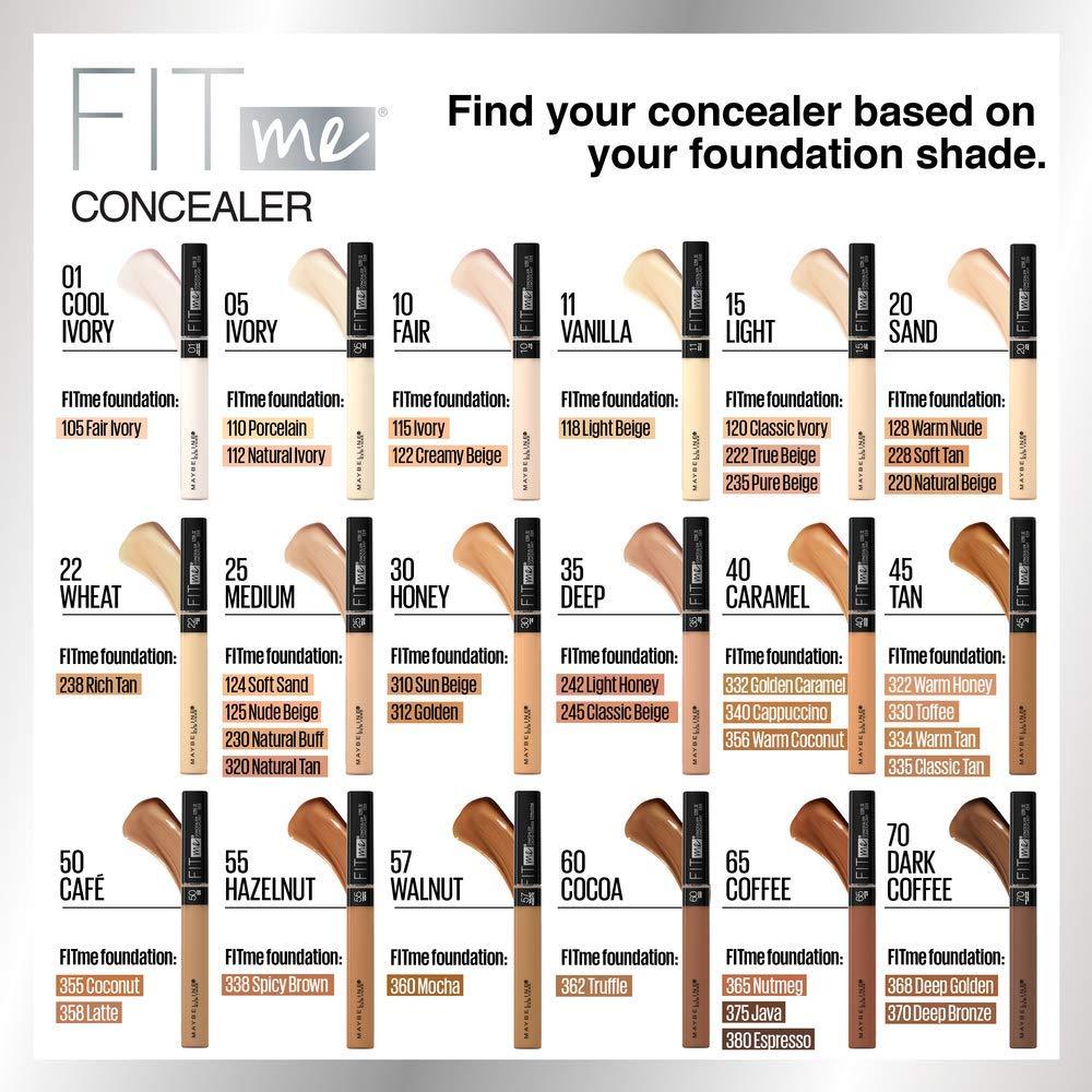imageMaybelline Fit Me Matte Poreless Liquid OilFree Foundation Makeup Ivory 1 Count Packaging May Vary115 IVORY