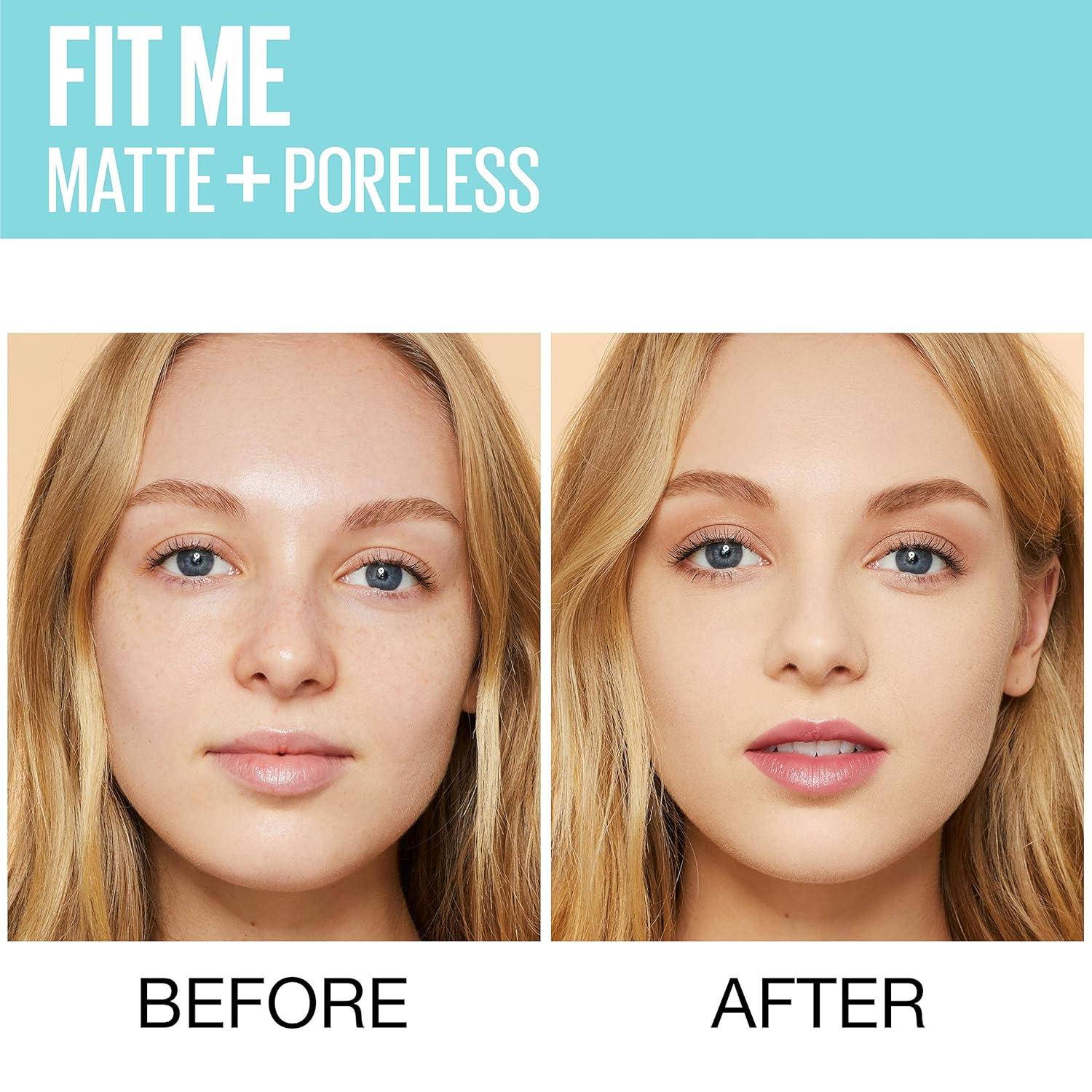 imageMaybelline Fit Me Matte Poreless Liquid OilFree Foundation Makeup Ivory 1 Count Packaging May Vary115 IVORY