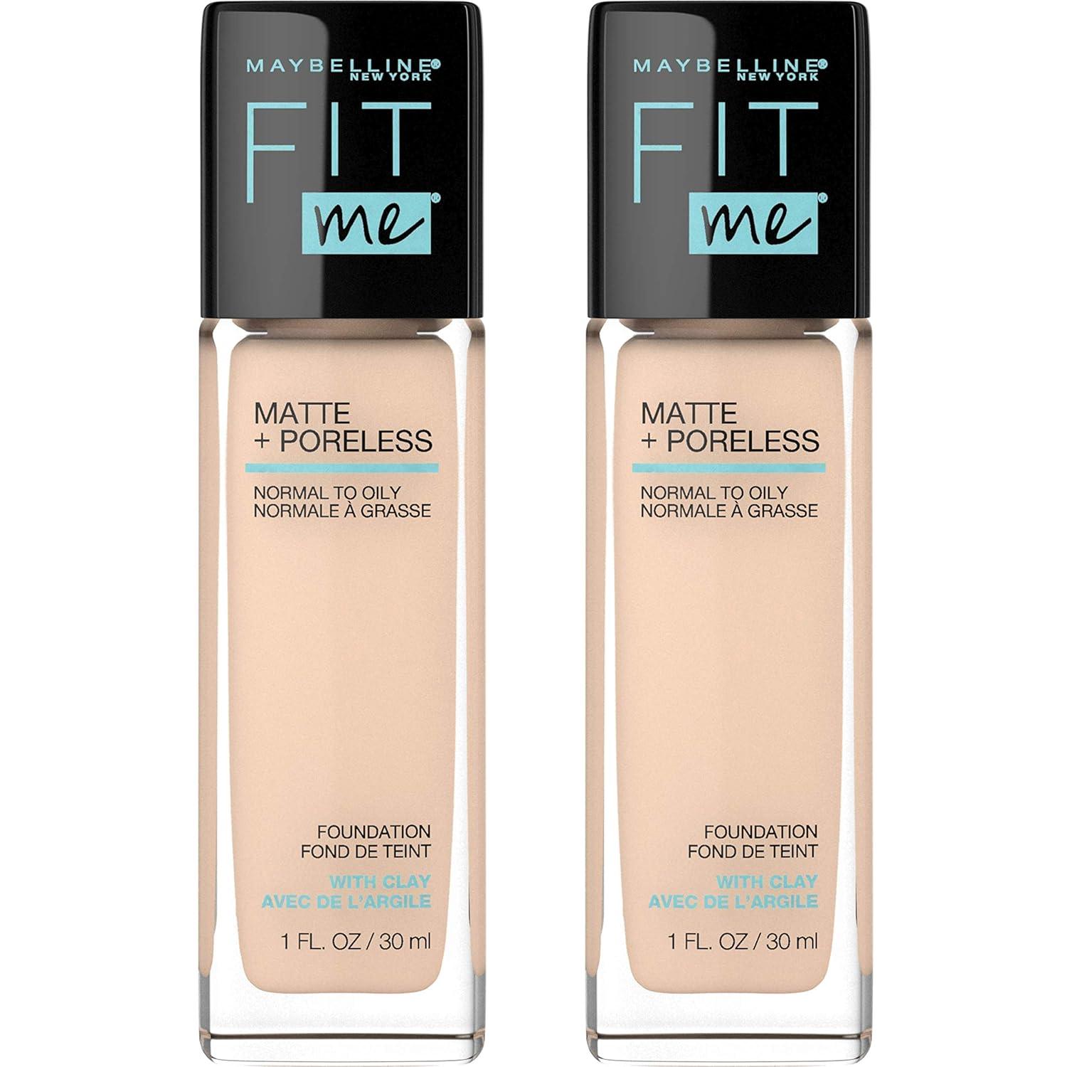imageMaybelline Fit Me Matte Poreless Liquid OilFree Foundation Makeup Ivory 1 Count Packaging May Vary115 IVORY