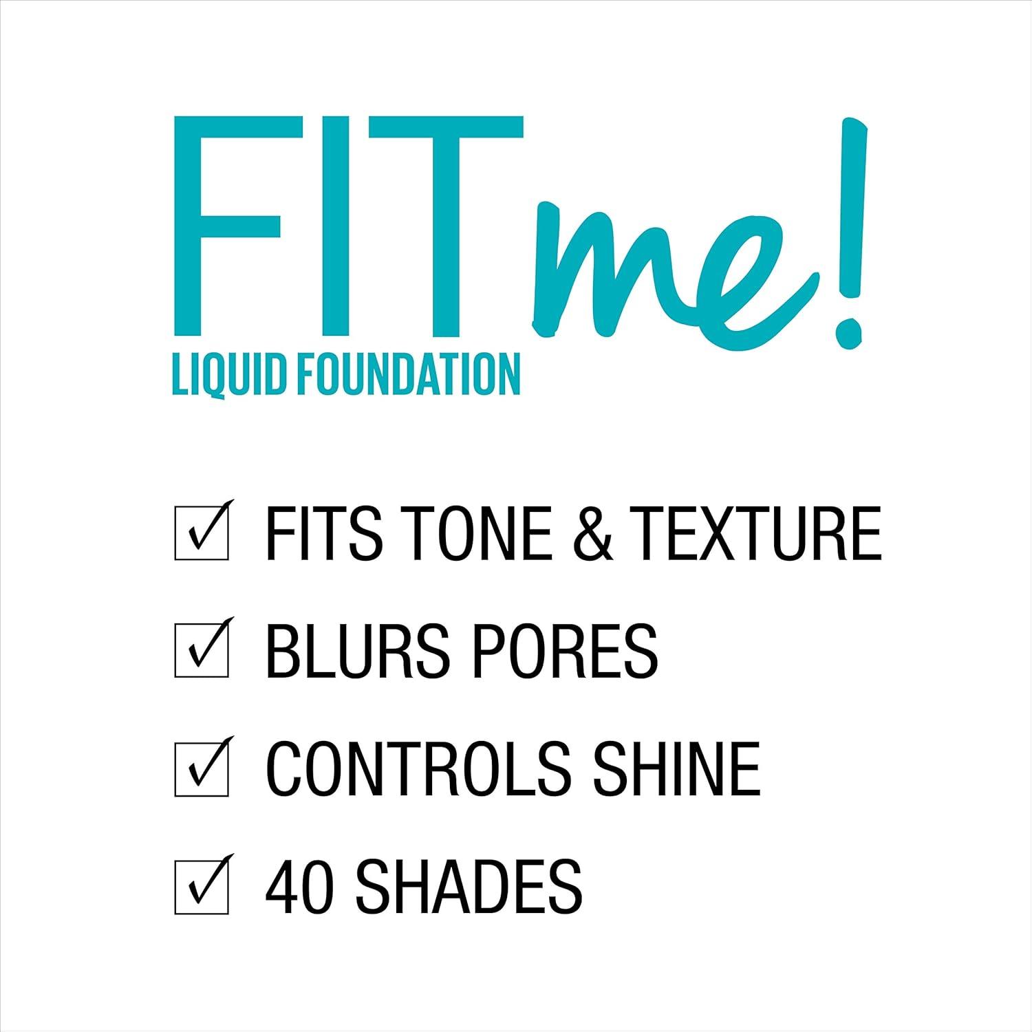 imageMaybelline Fit Me Matte Poreless Liquid OilFree Foundation Makeup Ivory 1 Count Packaging May Vary115 IVORY
