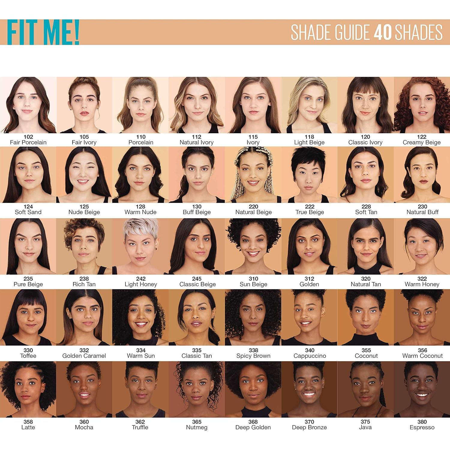 imageMaybelline Fit Me Matte Poreless Liquid OilFree Foundation Makeup Ivory 1 Count Packaging May Vary122 CREAMY BEIGE