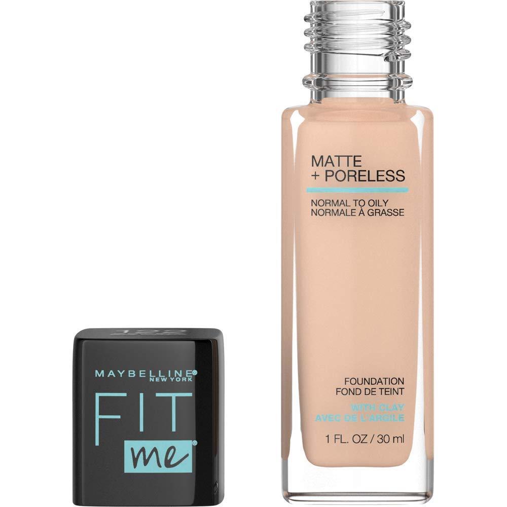 imageMaybelline Fit Me Matte Poreless Liquid OilFree Foundation Makeup Ivory 1 Count Packaging May Vary122 CREAMY BEIGE