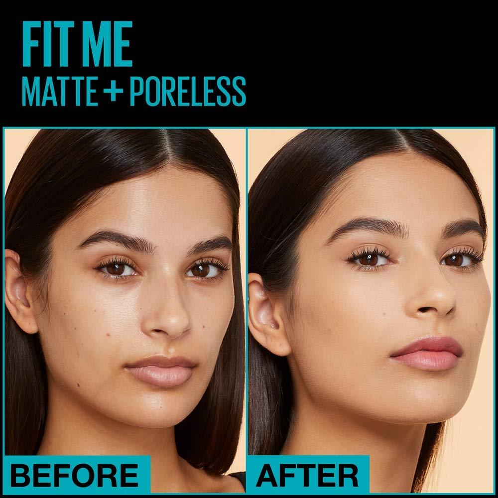 imageMaybelline Fit Me Matte Poreless Liquid OilFree Foundation Makeup Ivory 1 Count Packaging May Vary230 NATURAL BUFF