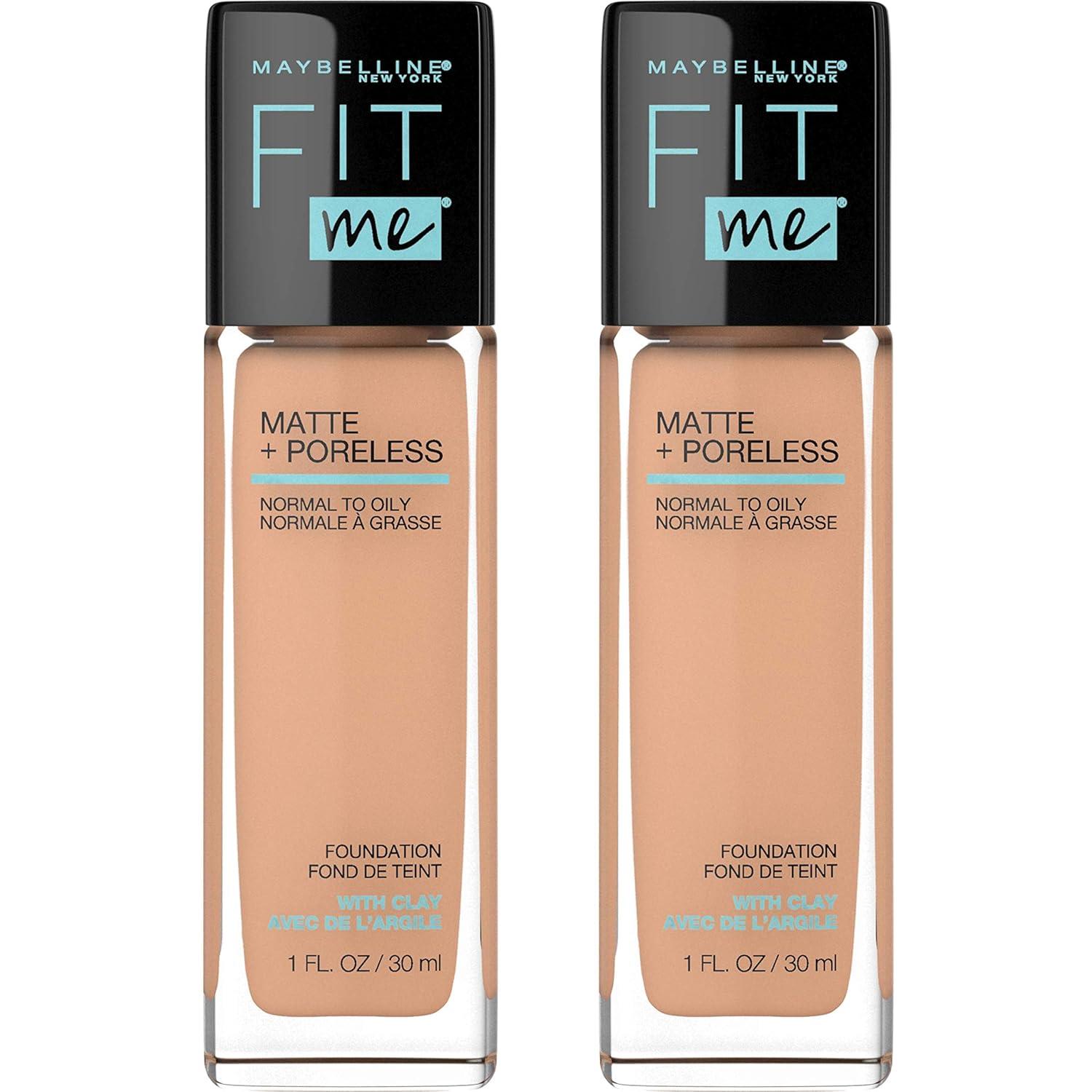 imageMaybelline Fit Me Matte Poreless Liquid OilFree Foundation Makeup Ivory 1 Count Packaging May Vary230 NATURAL BUFF