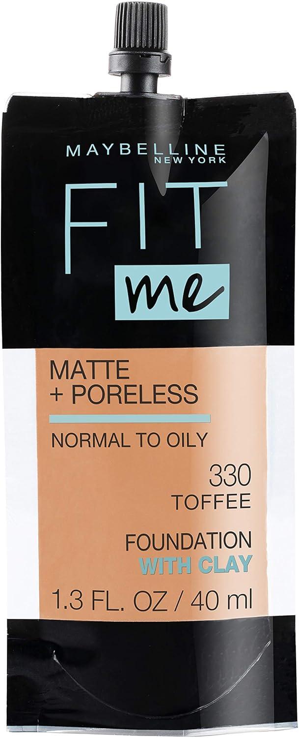 imageMaybelline Fit Me Matte Poreless Liquid OilFree Foundation Makeup Ivory 1 Count Packaging May Vary330 TOFFEE