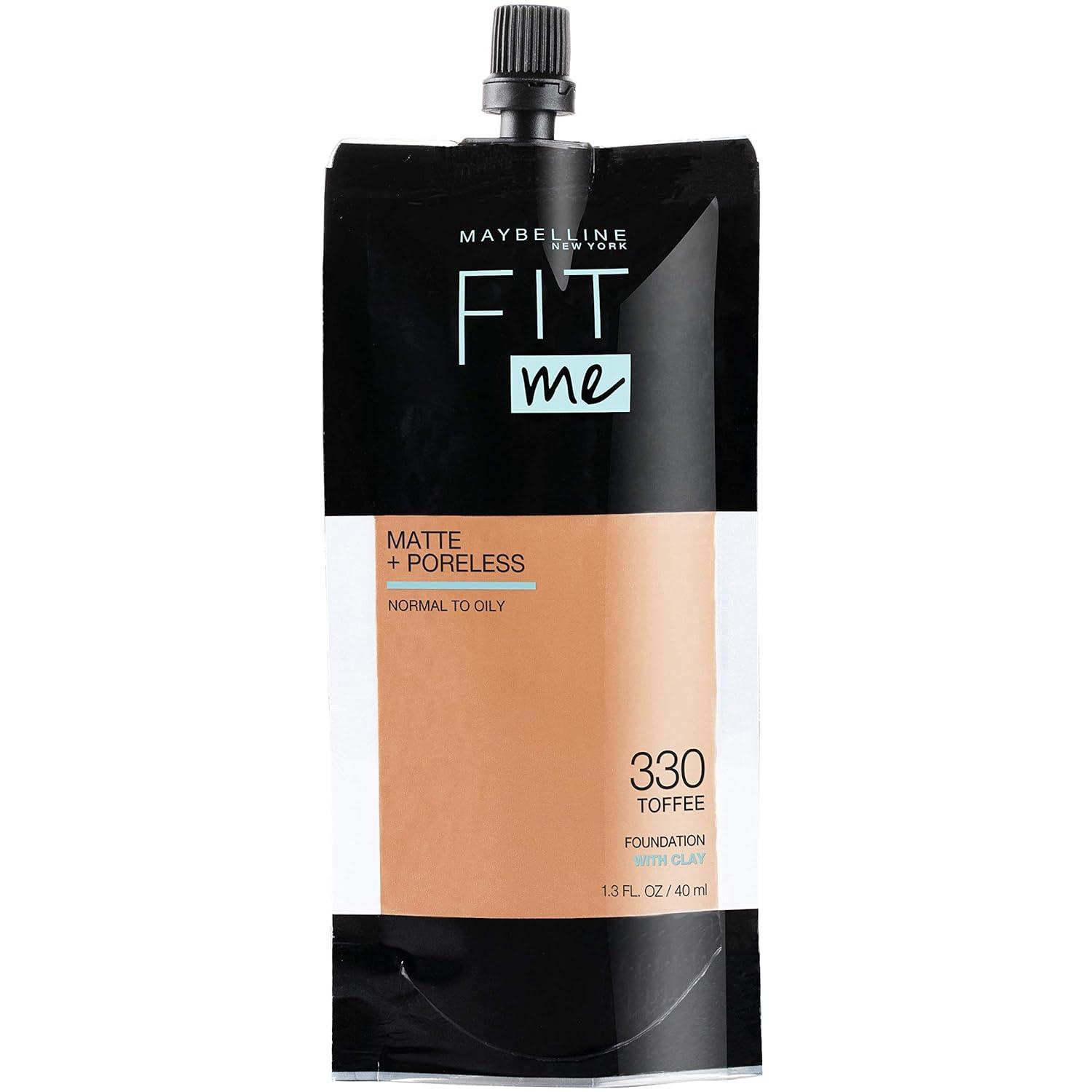 imageMaybelline Fit Me Matte Poreless Liquid OilFree Foundation Makeup Ivory 1 Count Packaging May Vary330 TOFFEE