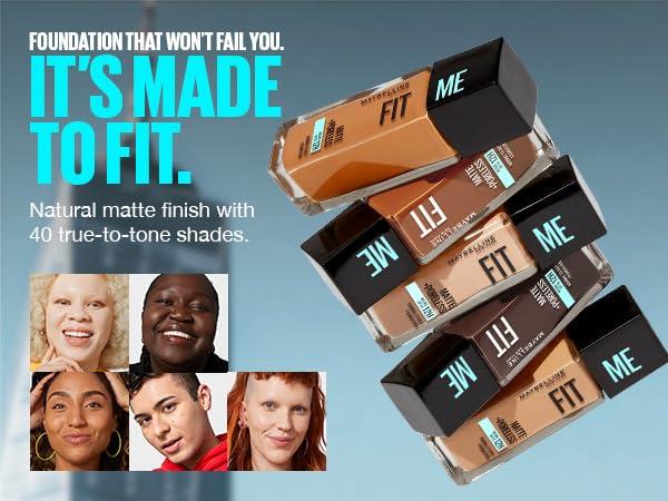 imageMaybelline Fit Me Matte Poreless Liquid OilFree Foundation Makeup Ivory 1 Count Packaging May Vary334 WARM SUN