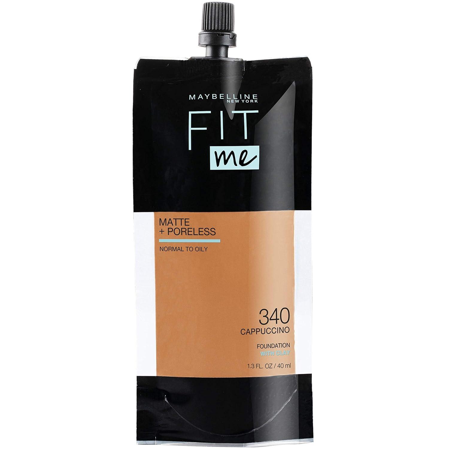 imageMaybelline Fit Me Matte Poreless Liquid OilFree Foundation Makeup Ivory 1 Count Packaging May Vary340 CAPPUCCINO