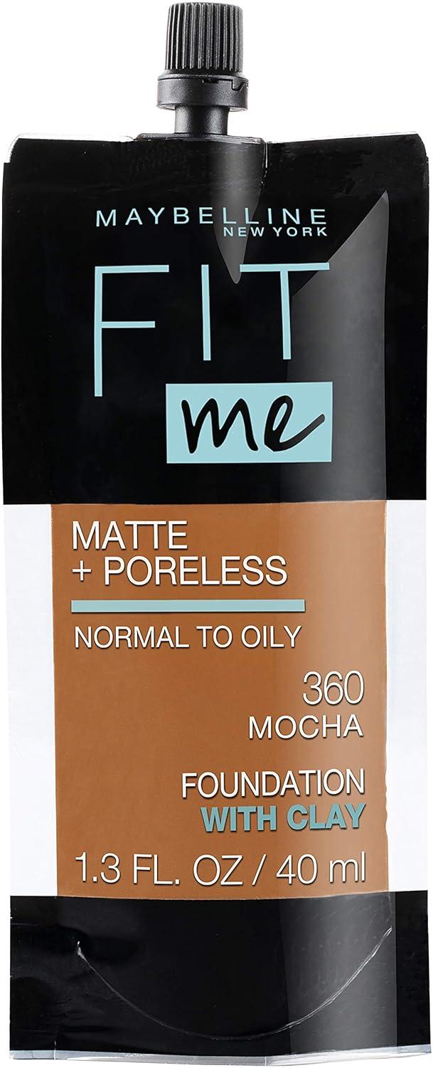 imageMaybelline Fit Me Matte Poreless Liquid OilFree Foundation Makeup Ivory 1 Count Packaging May Vary360 MOCHA