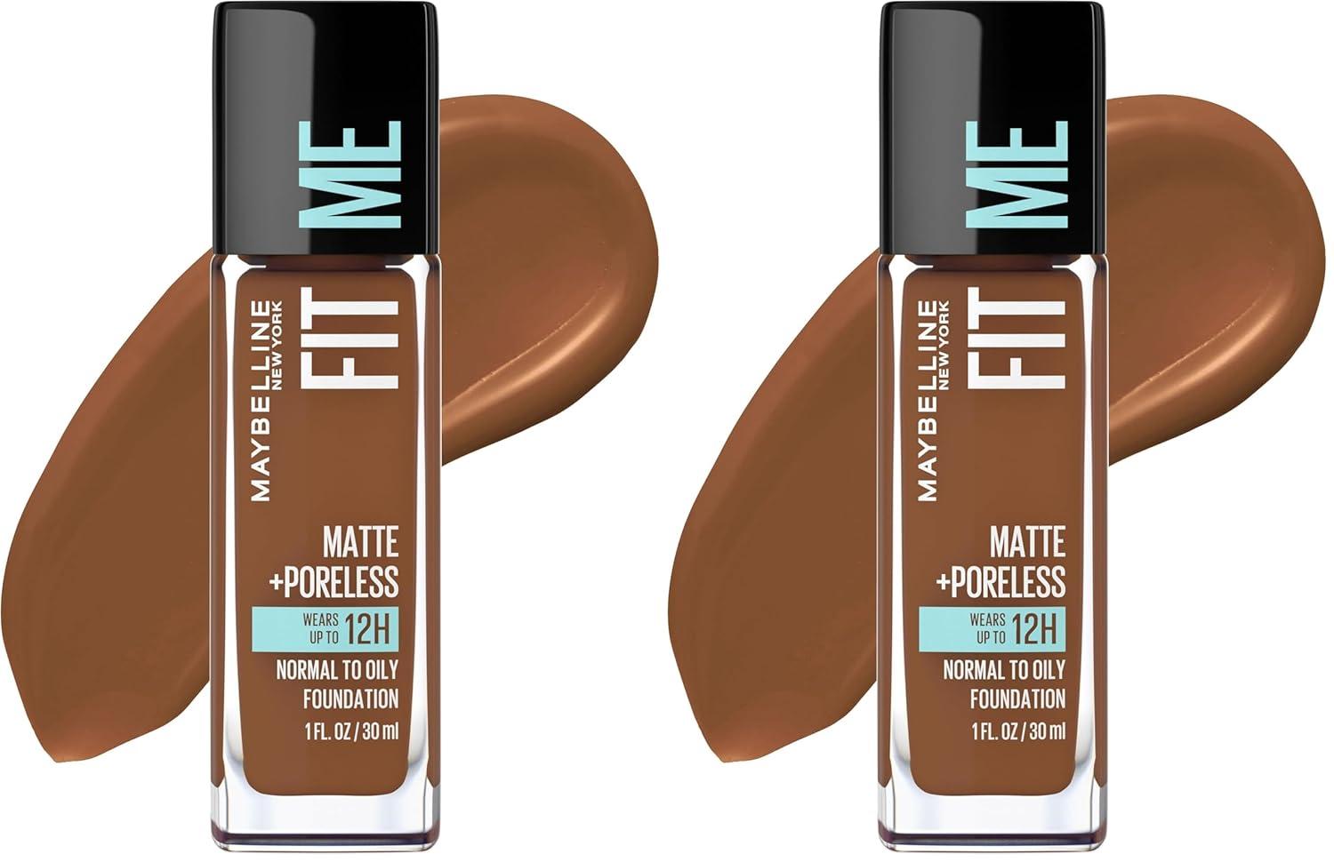 imageMaybelline Fit Me Matte Poreless Liquid OilFree Foundation Makeup Ivory 1 Count Packaging May Vary368 DEEP GOLDEN