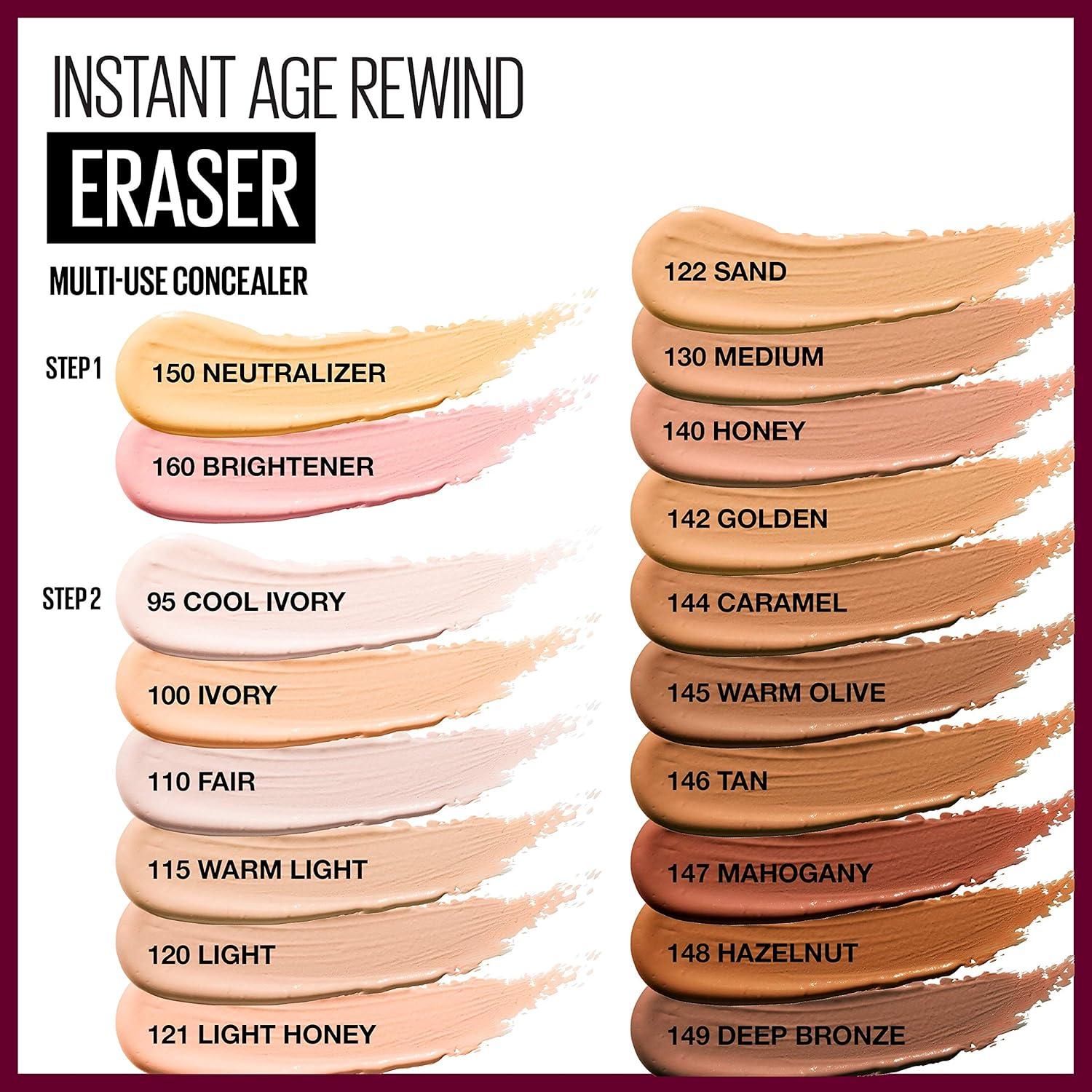 imageMaybelline Instant Age Rewind Eraser Treatment Makeup with SPF 18 Anti Aging Concealer Infused with Goji Berry and Collagen Creamy Natural 1 CountLight