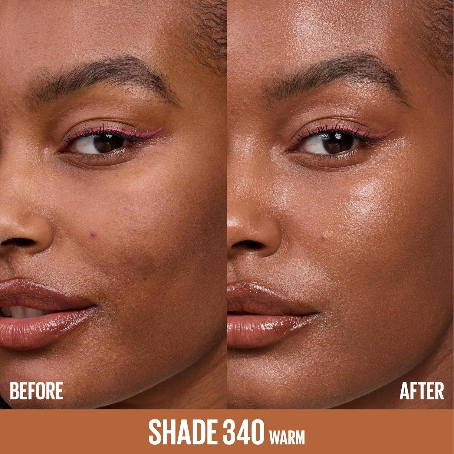 imageMaybelline Lifter Plump amp Glow Foundation Liquid Foundation with 2 Niacinamide Hyaluronic Acid Plumping and Brightening Face Makeup 118 1 Count340 WARM