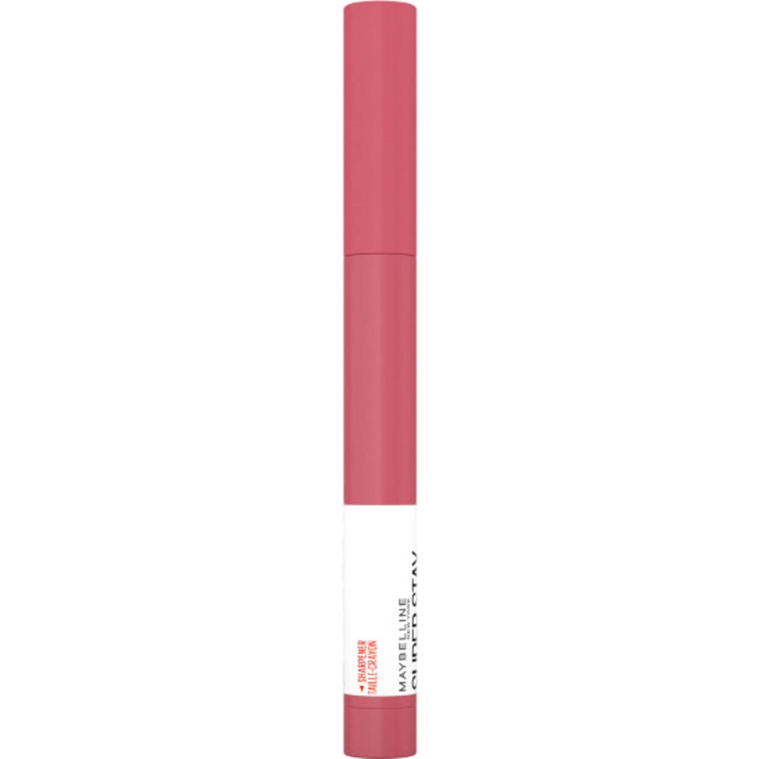 imageMaybelline Super Stay Ink Crayon Lipstick Makeup Precision Tip Matte Lip Crayon with Builtin Sharpener Longwear Up To 8Hrs Own Your Empire Blue Red 1 Count145 BREAK THE CEILING