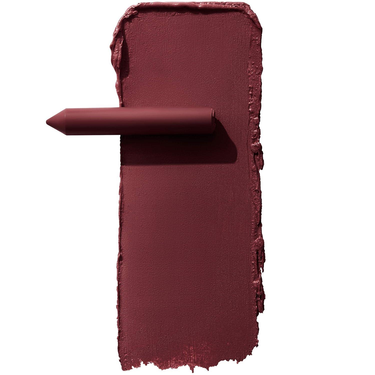 imageMaybelline Super Stay Ink Crayon Lipstick Makeup Precision Tip Matte Lip Crayon with Builtin Sharpener Longwear Up To 8Hrs Own Your Empire Blue Red 1 Count65 SETTLE FOR MORE