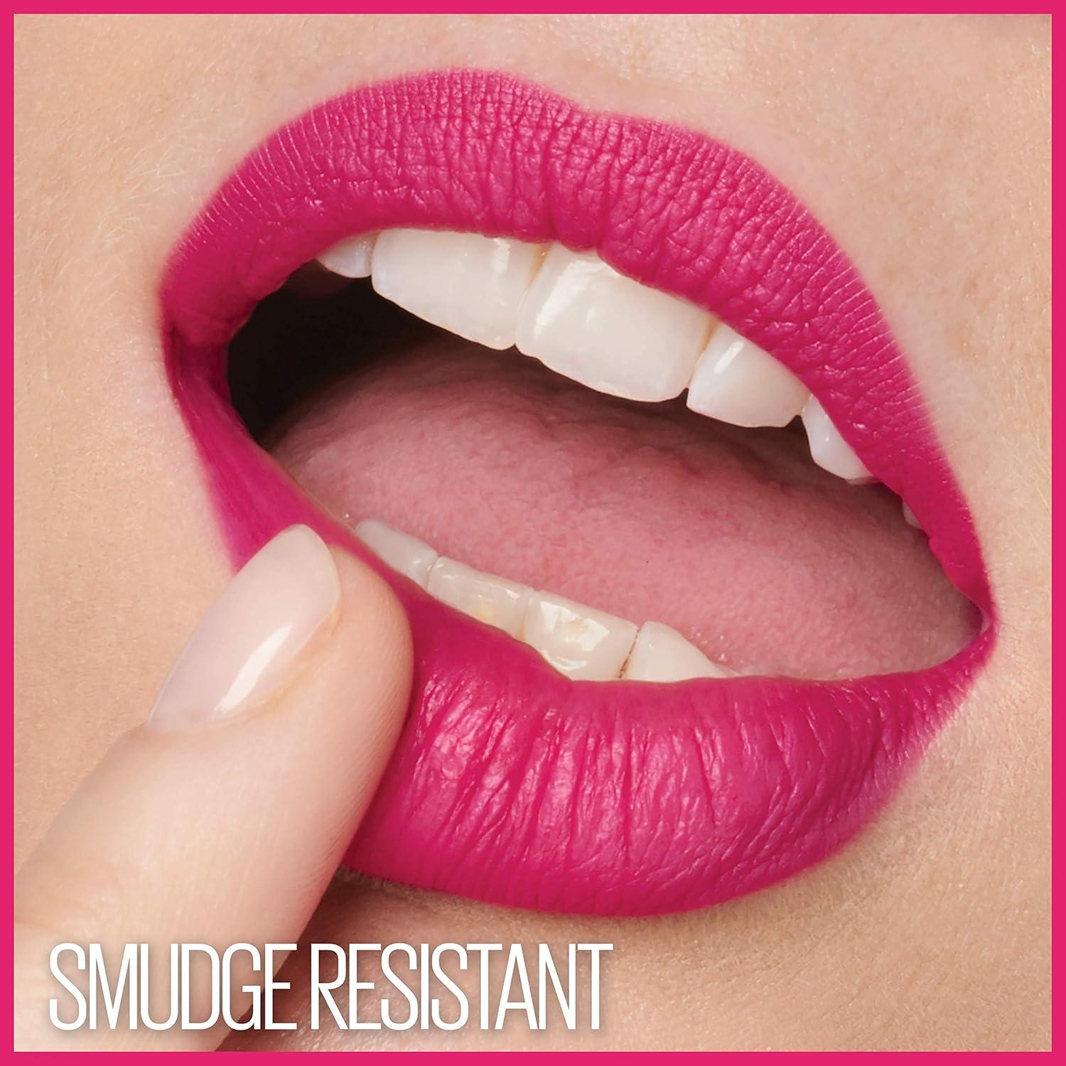 imageMaybelline Super Stay Ink Crayon Lipstick Makeup Precision Tip Matte Lip Crayon with Builtin Sharpener Longwear Up To 8Hrs Own Your Empire Blue Red 1 Count55 MAKE IT HAPPEN