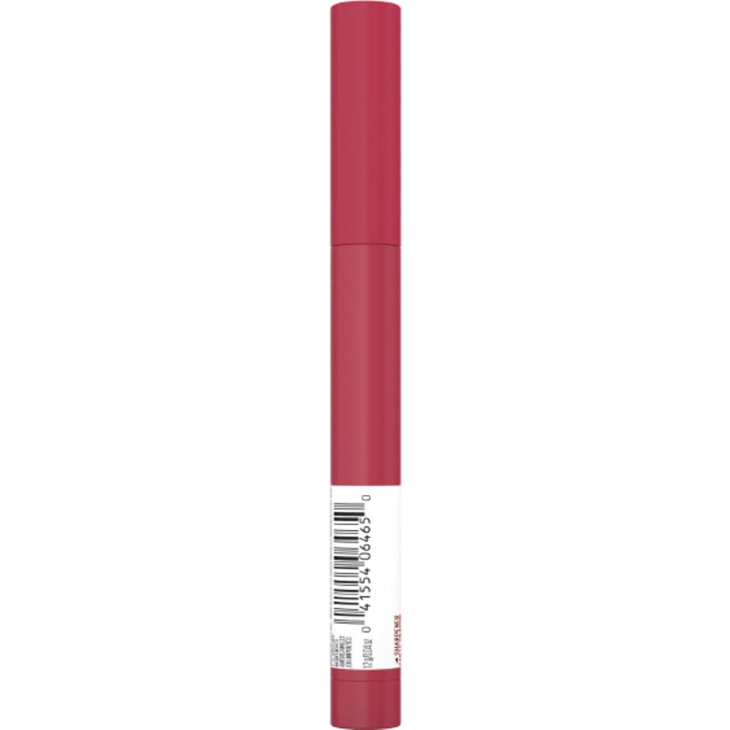 imageMaybelline Super Stay Ink Crayon Lipstick Makeup Precision Tip Matte Lip Crayon with Builtin Sharpener Longwear Up To 8Hrs Own Your Empire Blue Red 1 Count130 PAVE THE ROAD