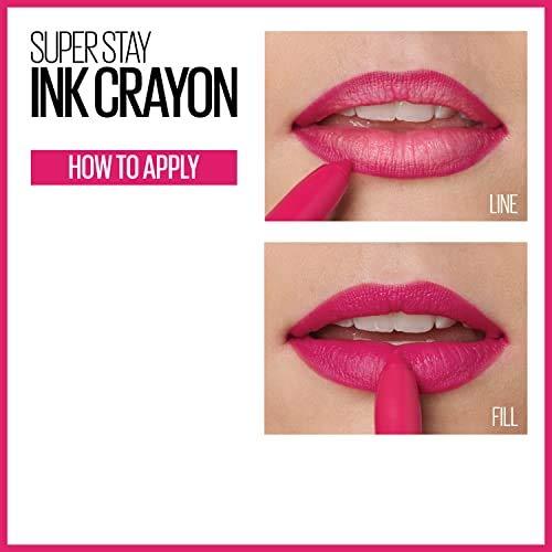 imageMaybelline Super Stay Ink Crayon Lipstick Makeup Precision Tip Matte Lip Crayon with Builtin Sharpener Longwear Up To 8Hrs Own Your Empire Blue Red 1 Count10 TRUST YOUR GUT