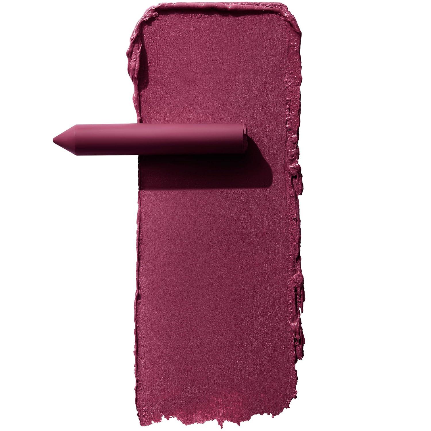 imageMaybelline Super Stay Ink Crayon Lipstick Makeup Precision Tip Matte Lip Crayon with Builtin Sharpener Longwear Up To 8Hrs Own Your Empire Blue Red 1 Count60 ACCEPT A DARE