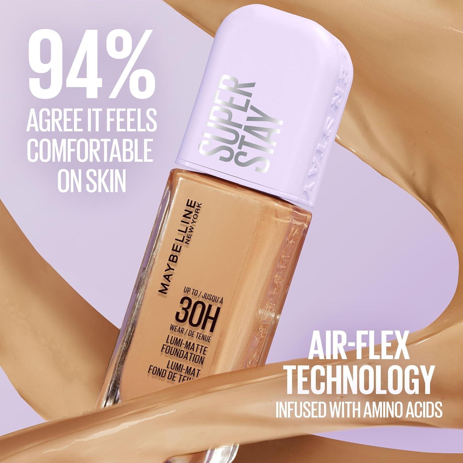 imageMaybelline Super Stay LumiMatte Foundation Lightweight and Buildable Full Coverage Foundation Makeup For Up To 30HR Wear 125 1 Count368 Neutral Warm