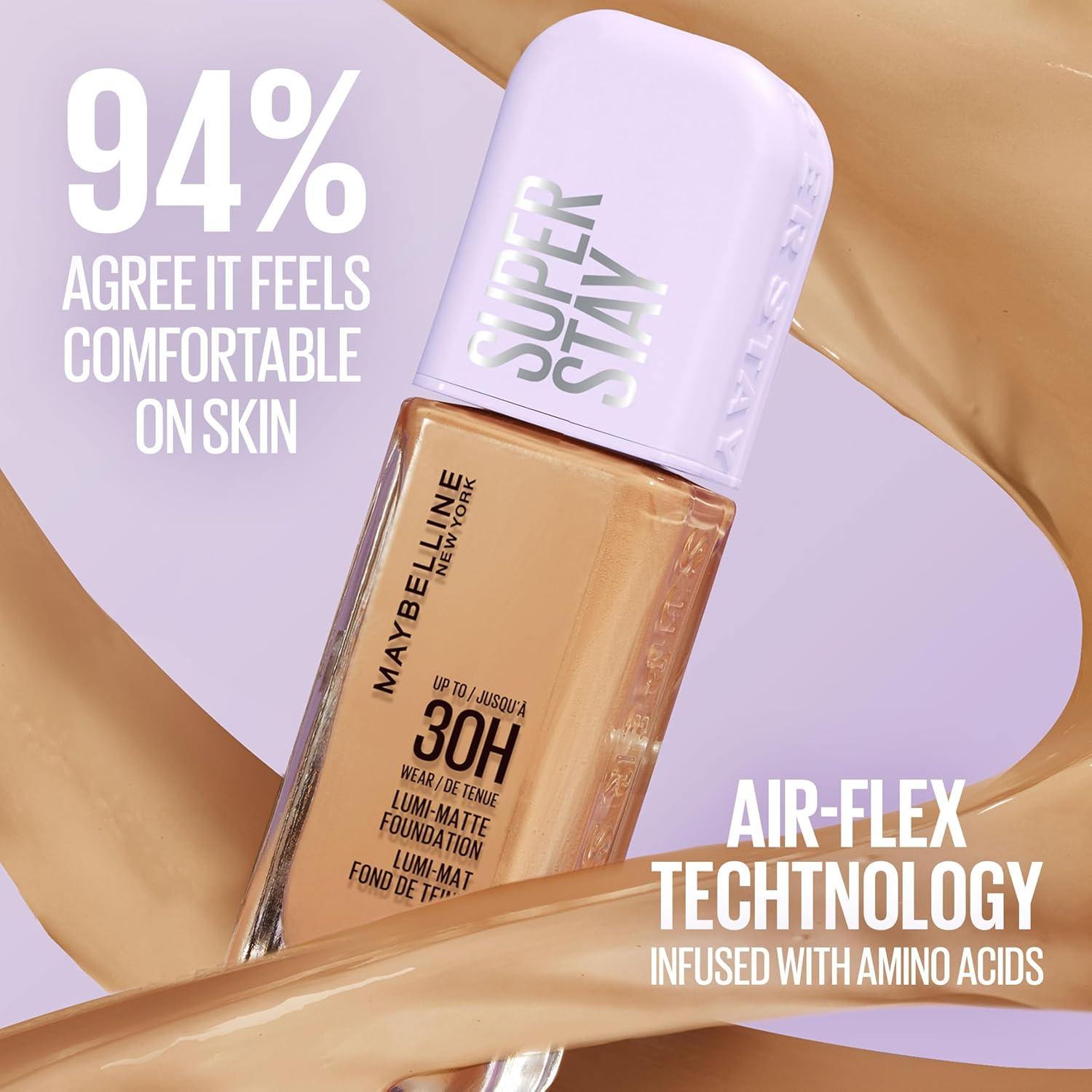 imageMaybelline Super Stay LumiMatte Foundation Lightweight and Buildable Full Coverage Foundation Makeup For Up To 30HR Wear 125 1 Count400 Cool