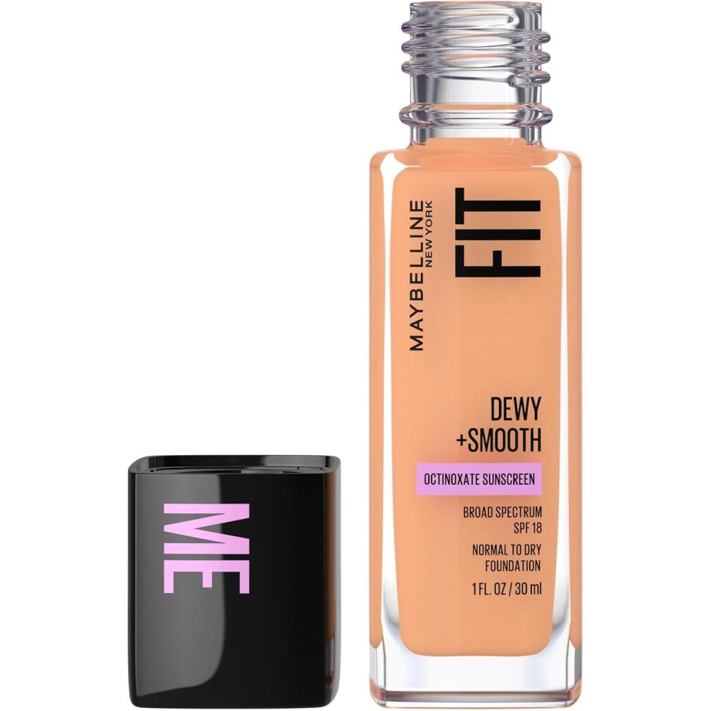 imageMaybelline Fit Me Dewy  Smooth Liquid Foundation Makeup Fair Porcelain 1 Count Packaging May Vary245 CLASSIC BEIGE
