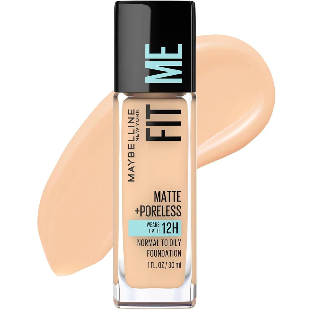 imageMaybelline Fit Me Matte Poreless Liquid OilFree Foundation Makeup Ivory 1 Count Packaging May Vary120 CLASSIC IVORY