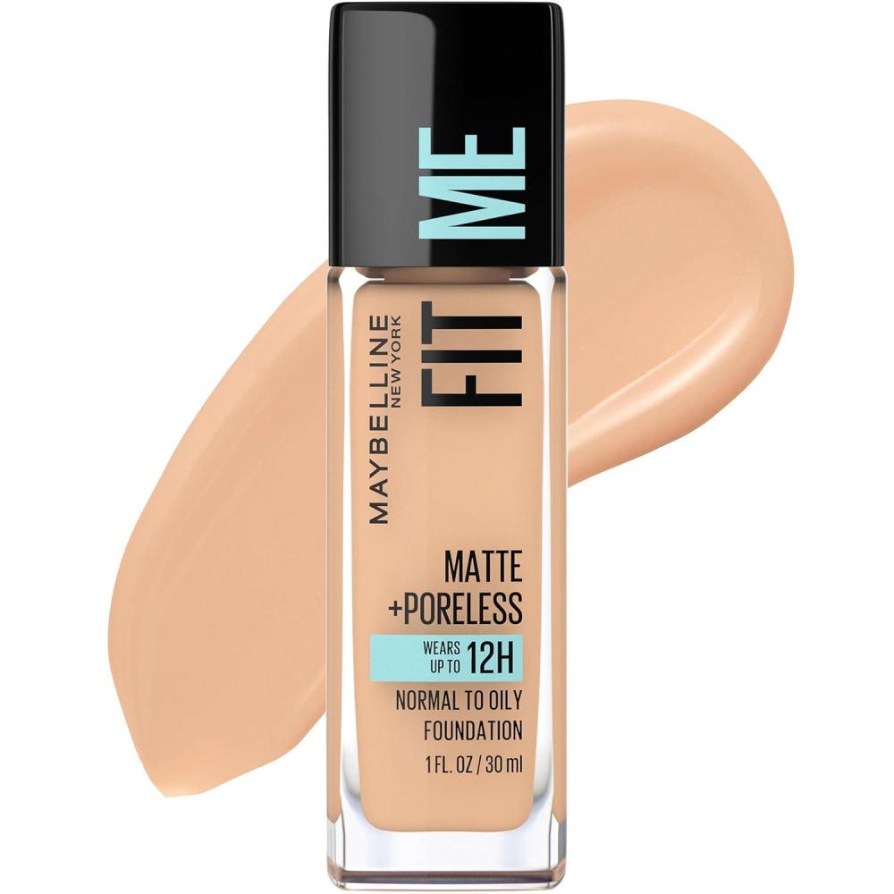 imageMaybelline Fit Me Matte  Poreless Liquid OilFree Foundation Makeup Ivory 1 Count Packaging May Vary222 TRUE BEIGE