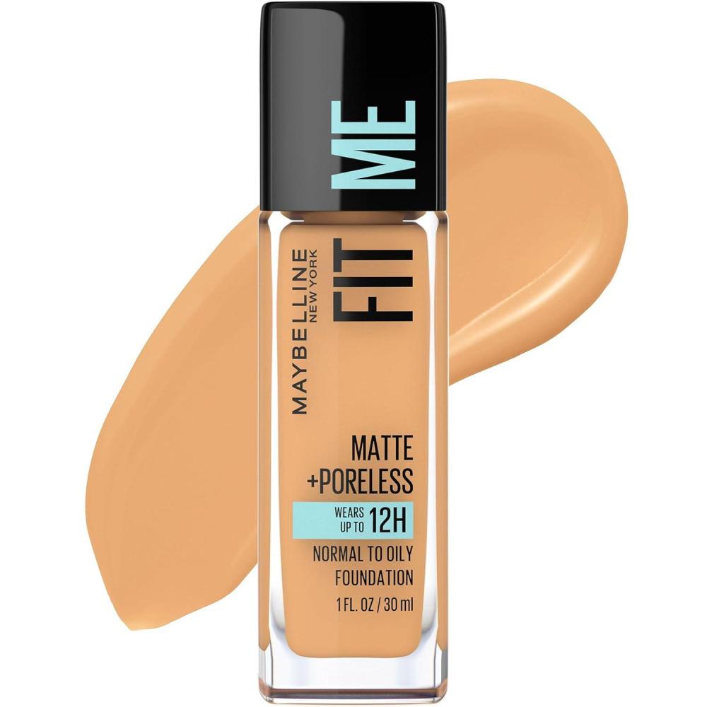 imageMaybelline Fit Me Matte  Poreless Liquid OilFree Foundation Makeup Ivory 1 Count Packaging May Vary312 GOLDEN