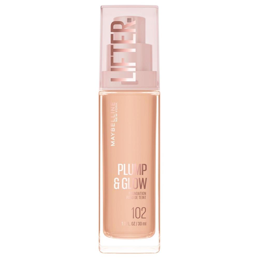 imageMaybelline Lifter Plump amp Glow Foundation Liquid Foundation with 2 Niacinamide Hyaluronic Acid Plumping and Brightening Face Makeup 118 1 Count102 NEUTRAL