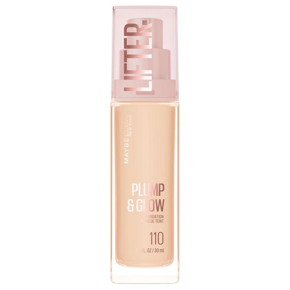 imageMaybelline Lifter Plump amp Glow Foundation Liquid Foundation with 2 Niacinamide Hyaluronic Acid Plumping and Brightening Face Makeup 118 1 Count110 WARM