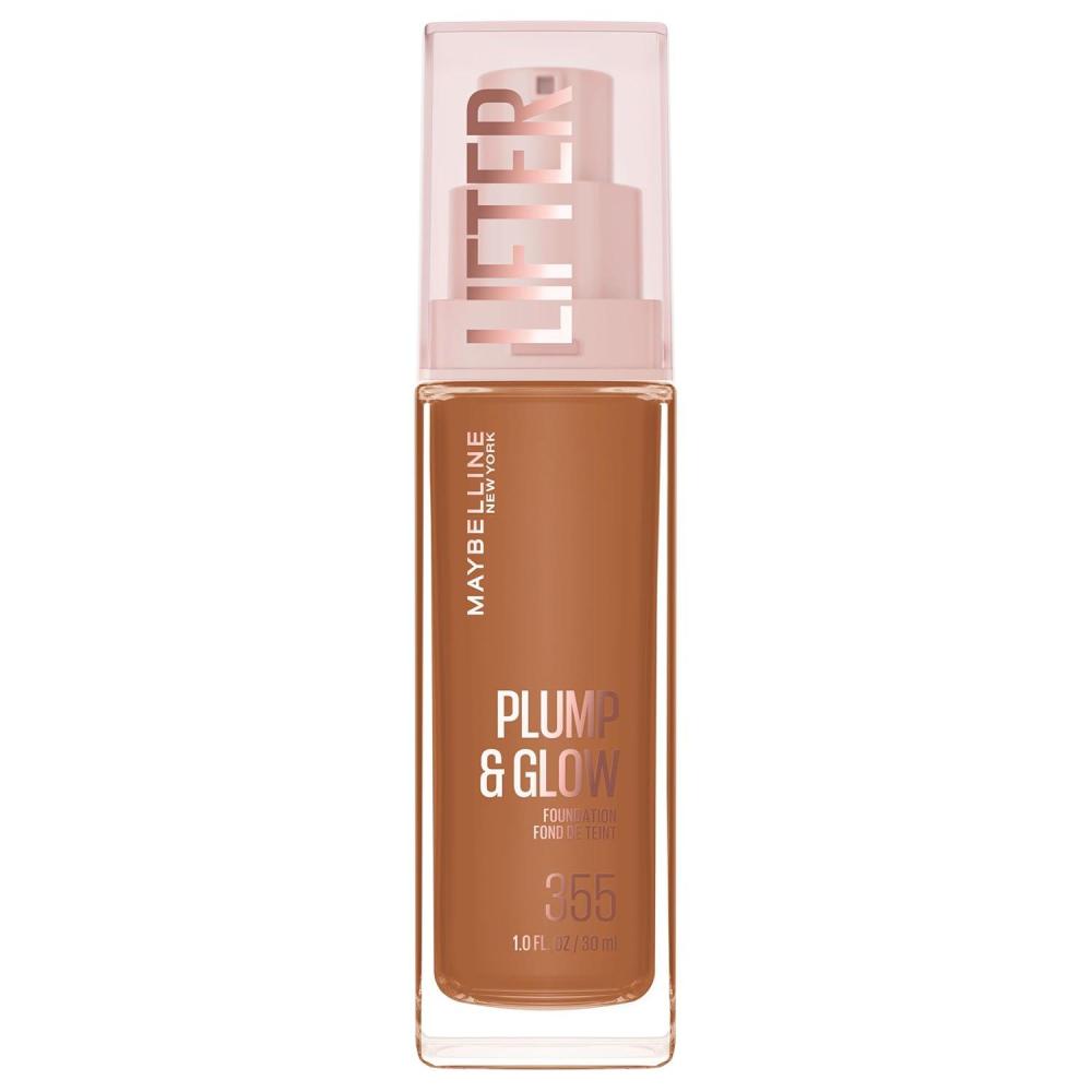 imageMaybelline Lifter Plump amp Glow Foundation Liquid Foundation with 2 Niacinamide Hyaluronic Acid Plumping and Brightening Face Makeup 118 1 Count355 COOL