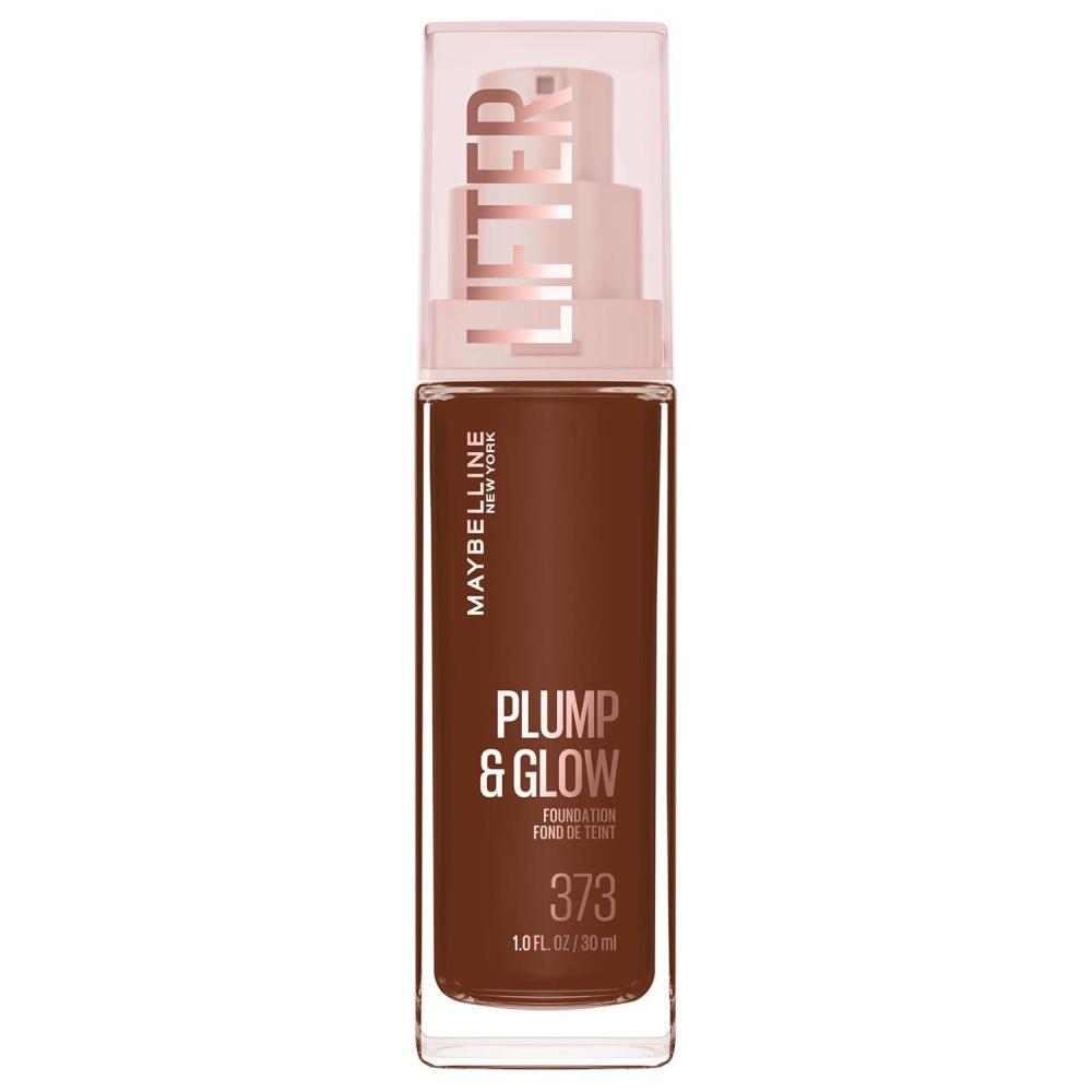 imageMaybelline Lifter Plump amp Glow Foundation Liquid Foundation with 2 Niacinamide Hyaluronic Acid Plumping and Brightening Face Makeup 118 1 Count373 NEUTRAL
