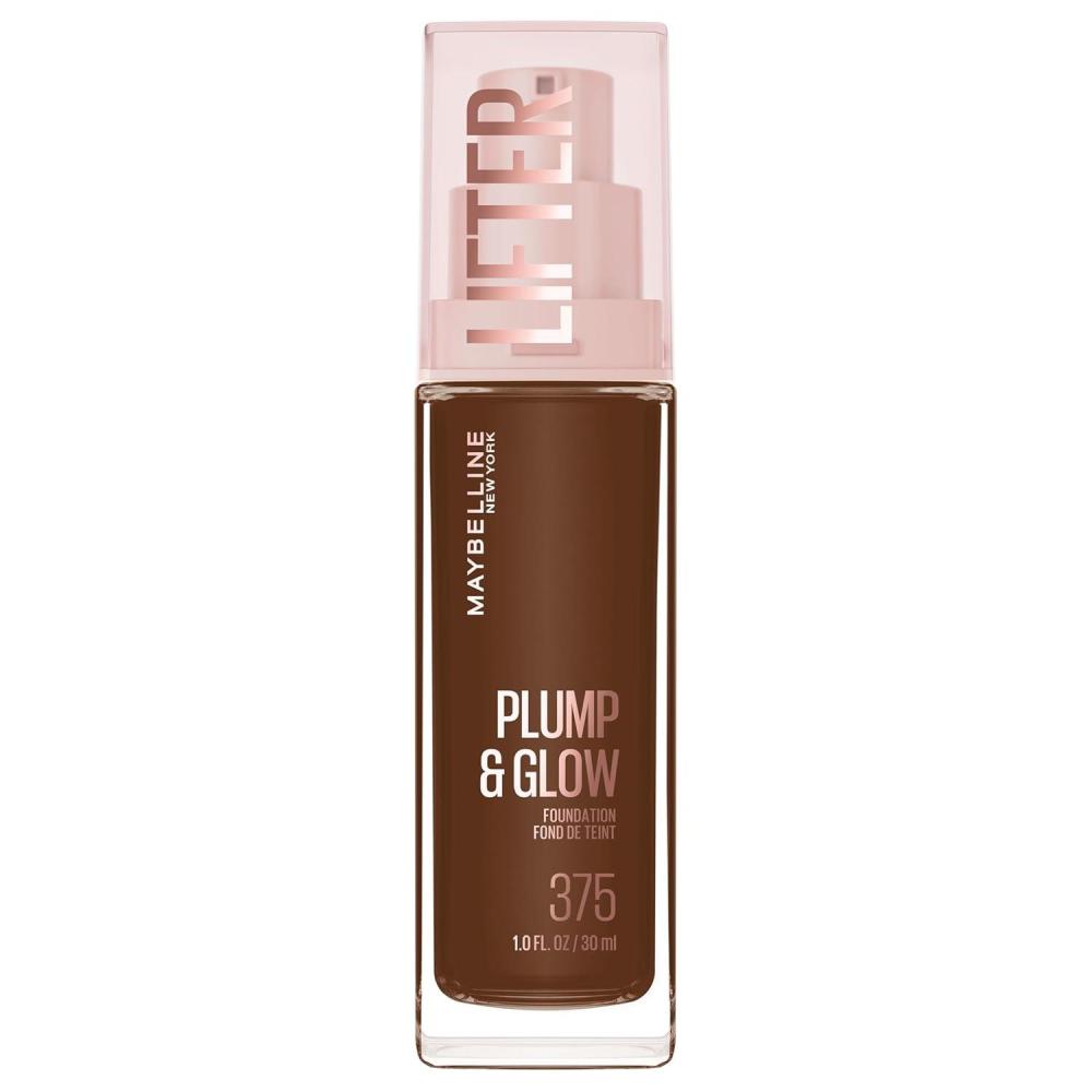 imageMaybelline Lifter Plump amp Glow Foundation Liquid Foundation with 2 Niacinamide Hyaluronic Acid Plumping and Brightening Face Makeup 118 1 Count375 COOL