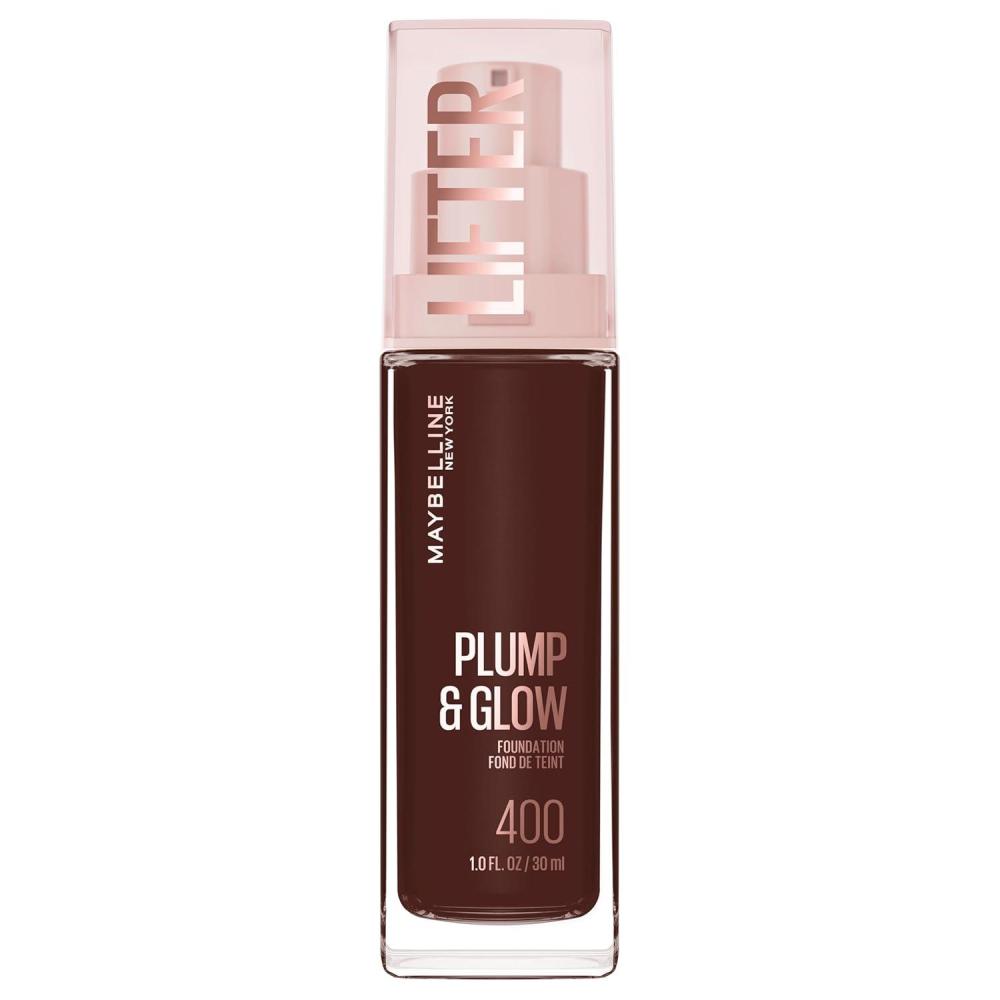 imageMaybelline Lifter Plump amp Glow Foundation Liquid Foundation with 2 Niacinamide Hyaluronic Acid Plumping and Brightening Face Makeup 118 1 Count400 COOL