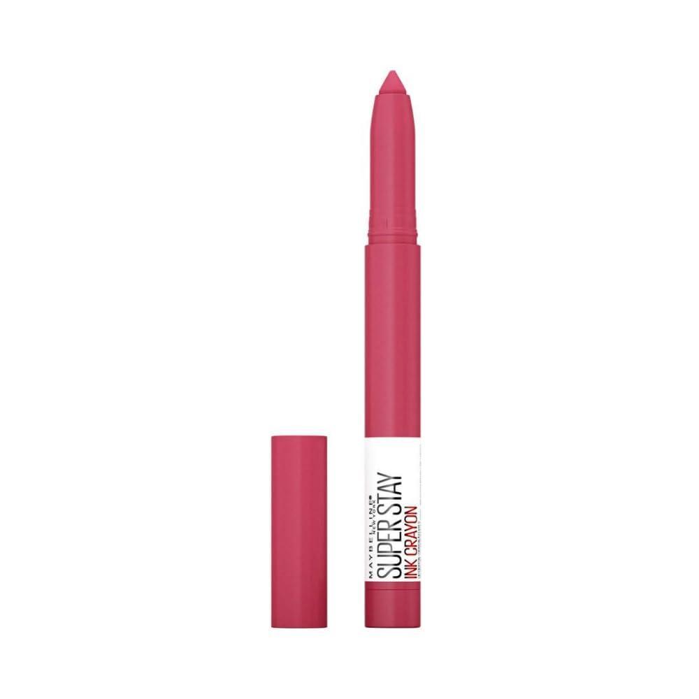 imageMaybelline Super Stay Ink Crayon Lipstick Makeup Precision Tip Matte Lip Crayon with Builtin Sharpener Longwear Up To 8Hrs Own Your Empire Blue Red 1 Countrun the world