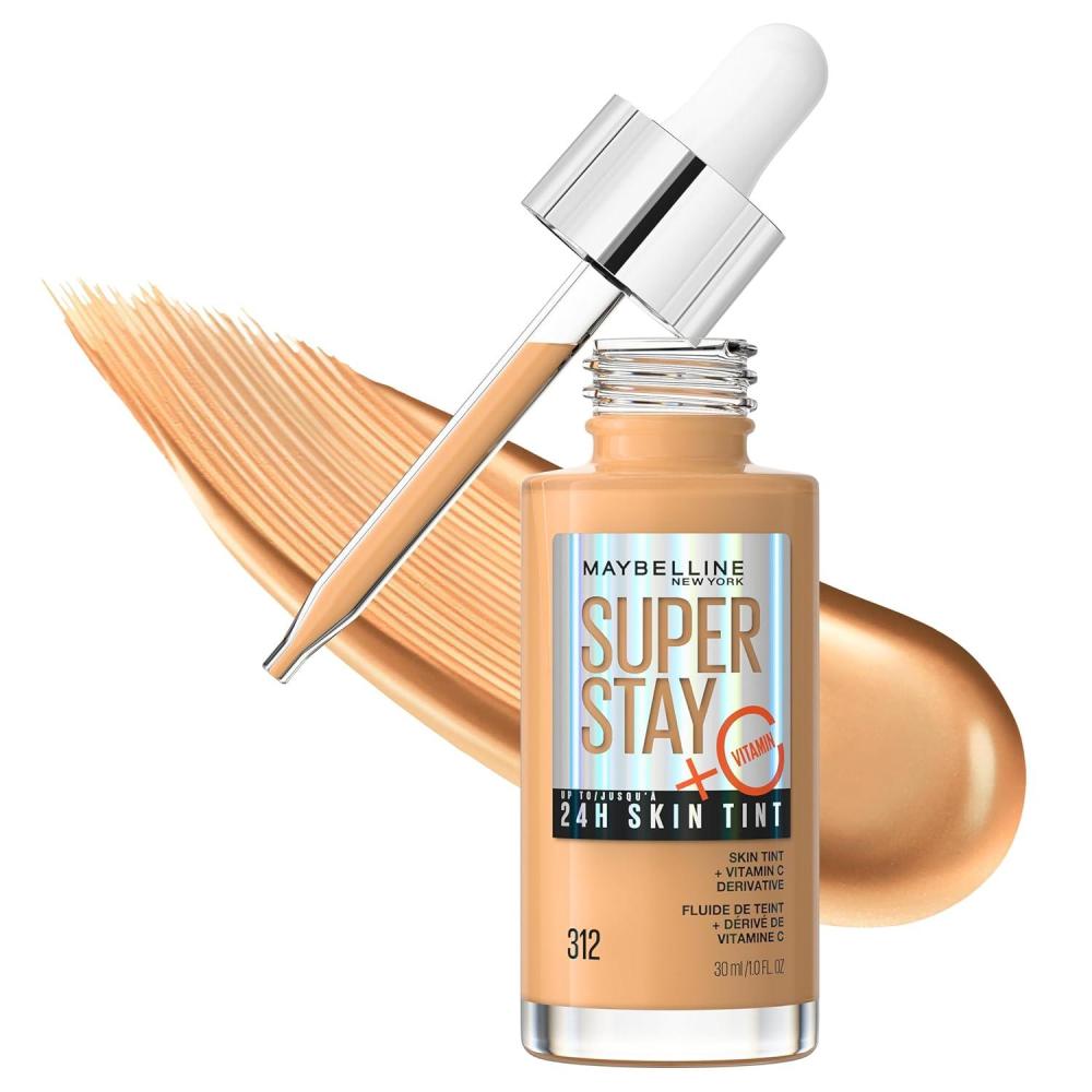 imageMaybelline Super Stay Up to 24HR Skin Tint Radiant LighttoMedium Coverage Foundation Makeup Infused With Vitamin C 310 1 Count312