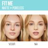 Maybelline Fit Me Matte + Poreless Liquid Oil-Free Foundation Makeup, Ivory, 1 Count (Packaging May Vary)(105 NATURAL IVORY)