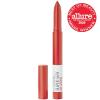 Maybelline Super Stay Ink Crayon Lipstick Makeup, Precision Tip Matte Lip Crayon with Built-in Sharpener, Longwear Up To 8Hrs, Own Your Empire, Blue Red, 1 Count(40 LAUGH LOUDER)