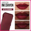 Maybelline Super Stay Ink Crayon Lipstick Makeup, Precision Tip Matte Lip Crayon with Built-in Sharpener, Longwear Up To 8Hrs, Own Your Empire, Blue Red, 1 Count(65 SETTLE FOR MORE)