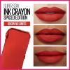 Maybelline Super Stay Ink Crayon Lipstick Makeup, Precision Tip Matte Lip Crayon with Built-in Sharpener, Longwear Up To 8Hrs, Own Your Empire, Blue Red, 1 Count(115 KNOW NO LIMITS)