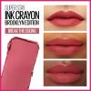 Maybelline Super Stay Ink Crayon Lipstick Makeup, Precision Tip Matte Lip Crayon with Built-in Sharpener, Longwear Up To 8Hrs, Own Your Empire, Blue Red, 1 Count(145 BREAK THE CEILING)