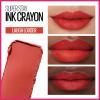 Maybelline Super Stay Ink Crayon Lipstick Makeup, Precision Tip Matte Lip Crayon with Built-in Sharpener, Longwear Up To 8Hrs, Own Your Empire, Blue Red, 1 Count(40 LAUGH LOUDER)