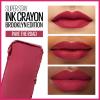 Maybelline Super Stay Ink Crayon Lipstick Makeup, Precision Tip Matte Lip Crayon with Built-in Sharpener, Longwear Up To 8Hrs, Own Your Empire, Blue Red, 1 Count(130 PAVE THE ROAD)