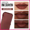 Maybelline Super Stay Ink Crayon Lipstick Makeup, Precision Tip Matte Lip Crayon with Built-in Sharpener, Longwear Up To 8Hrs, Own Your Empire, Blue Red, 1 Count(5 LIVE ON THE EDGE)