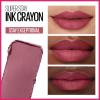 Maybelline Super Stay Ink Crayon Lipstick Makeup, Precision Tip Matte Lip Crayon with Built-in Sharpener, Longwear Up To 8Hrs, Own Your Empire, Blue Red, 1 Count(25 STAY EXCEPTIONAL)