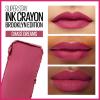 Maybelline Super Stay Ink Crayon Lipstick Makeup, Precision Tip Matte Lip Crayon with Built-in Sharpener, Longwear Up To 8Hrs, Own Your Empire, Blue Red, 1 Count(150 Chase Dreams)