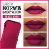 Maybelline Super Stay Ink Crayon Lipstick Makeup, Precision Tip Matte Lip Crayon with Built-in Sharpener, Longwear Up To 8Hrs, Own Your Empire, Blue Red, 1 Count(120 BE YOU)