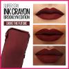 Maybelline Super Stay Ink Crayon Lipstick Makeup, Precision Tip Matte Lip Crayon with Built-in Sharpener, Longwear Up To 8Hrs, Own Your Empire, Blue Red, 1 Count(165 DRIVE THE FUTURE)